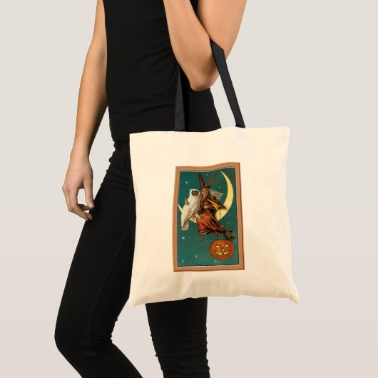 Oude Halloween Jack O'Lantern Tote Bag (Voorkant (product))
