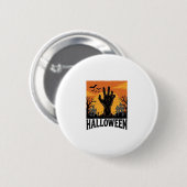Oude Halloween Kerkhof Zombie Hand Shirt Ontwerp Ronde Button 5,7 Cm (Voorkant /achterkant)