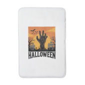 Oude Halloween Kerkhof Zombie Hand T-shirt Ontwerp Badmat (Voorkant Verticaal)