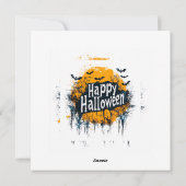 Oude Halloween Kinderen Feestdagenkaart (Achterkant)