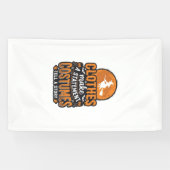 Oude Halloween-kleding Statement T-shirt ontwerp_1 Spandoek (Horizontaal)