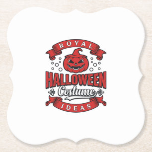 Oude Halloween Kostuum Ideeën Vector Design_1 Kartonnen Onderzetters
