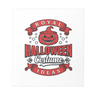 Oude Halloween Kostuum Ideeën Vector Design_1 Notitieblok