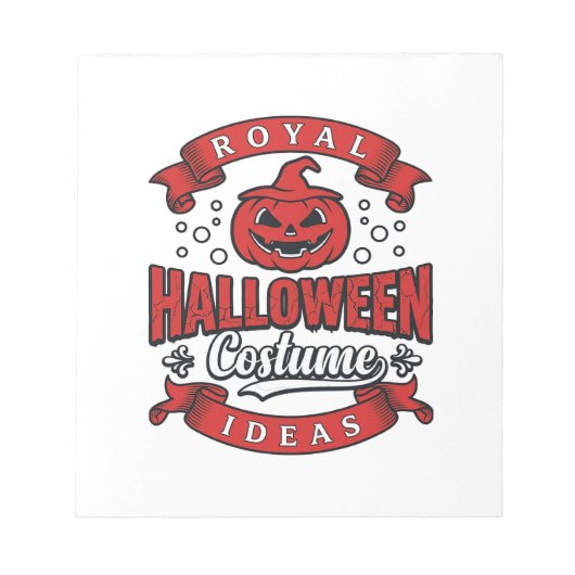 Oude Halloween Kostuum Ideeën Vector Design_1 Notitieblok (Voorkant)