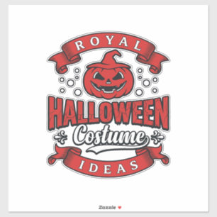 Oude Halloween Kostuum Ideeën Vector Design_1 Sticker