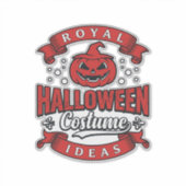 Oude Halloween Kostuum Ideeën Vector Design_1 Sticker (Voorkant)
