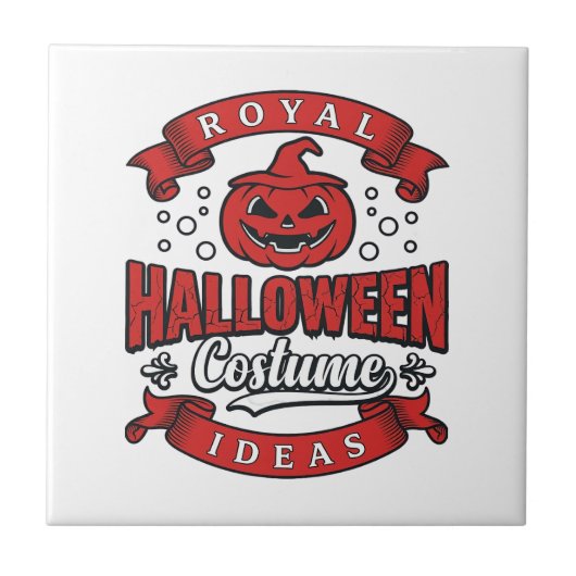 Oude Halloween Kostuum Ideeën Vector Design_1 Tegeltje (Voorkant)