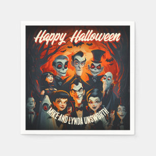 Oude Halloween-kostuums en cocktails uit de jaren Servet