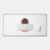 Oude Halloween Krijger Gravure Grafisch voor Wit T Bureaumat (Keyboard & Muis)