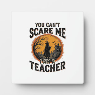 Oude Halloween Leraar Angstaanjagend School T-shir Fotoplaat