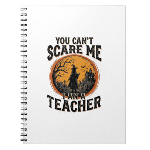 Oude Halloween Leraar Angstaanjagend School T-shir Notitieboek
