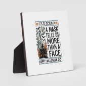 Oude Halloween-maskerquote vectordesign_1 Fotoplaat (Voorkant)