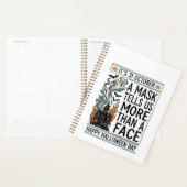 Oude Halloween-maskerquote Vectorontwerp_1 Planner (Display)