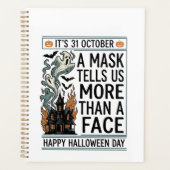 Oude Halloween-maskerquote Vectorontwerp_1 Planner (Voorkant)