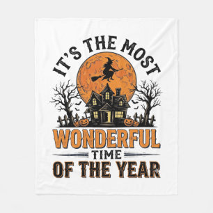 Oude Halloween Meest Wondere Tijd Shirt Ontwerp Fleece Deken