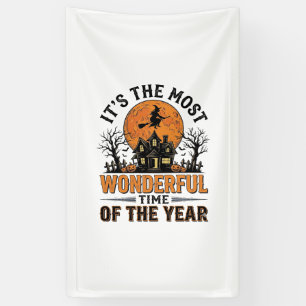 Oude Halloween Meest Wondere Tijd Shirt Ontwerp Spandoek