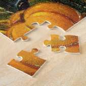 Oude Halloween-meisje met pompoenen Legpuzzel (Zijkant)