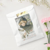 Oude halloween, meisje ontmoet Goblins Bedankzakje (Gezegeld)