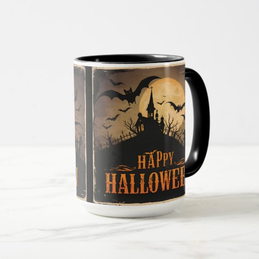 Oude Halloween Mok (Voorkant rechts)