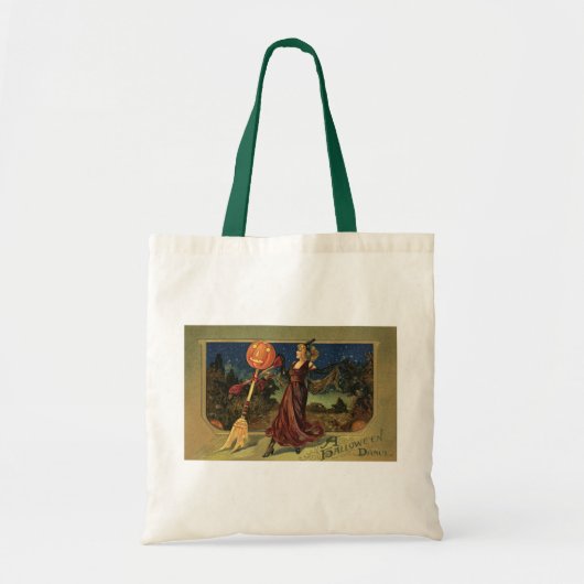 Oude Halloween, mooie dansende heks Tote Bag (Voorkant)