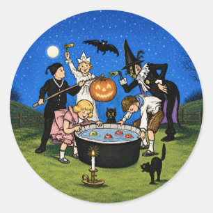 Oude Halloween Nacht Feest Sticker