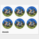 Oude Halloween Nacht Feest Sticker (Vel)