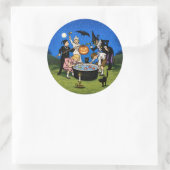 Oude Halloween Nacht Feest Sticker (Tas)