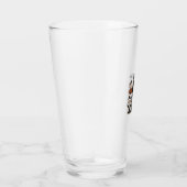 Oude Halloween oktober citaat Pompoen Kat ontwerp Glas (Rechts)