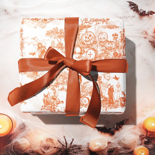 Oude Halloween oranje kerst inpakpapier 