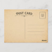 Oude Halloween Pin-up Prentbrief Briefkaart (Achterkant)