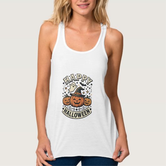 Oude Halloween Pompoen Geest Shirt Ontwerp_1 (Voorkant)