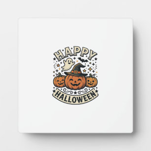 Oude Halloween Pompoen Geest T-shirt Ontwerp_1 Fotoplaat