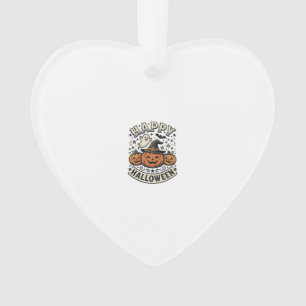Oude Halloween Pompoen Geest T-Shirt Ontwerp_1 Ornament