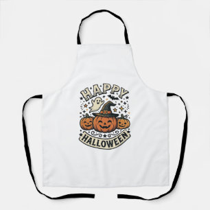 Oude Halloween Pompoen Geest T-Shirt Ontwerp_1 Schort
