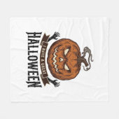 Oude Halloween Pompoen Gotisch Shirt Ontwerp_1 Fleece Deken (Voorkant (Horizontaal))