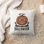 Oude Halloween Pompoen Gotisch Shirt Ontwerp_1 Kussen (Deken)