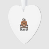 Oude Halloween Pompoen Gotisch Shirt Ontwerp_1 Ornament (voorkant)
