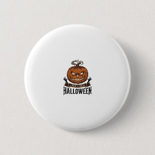 Oude Halloween Pompoen Gotisch Shirt Ontwerp_1 Ronde Button 5,7 Cm