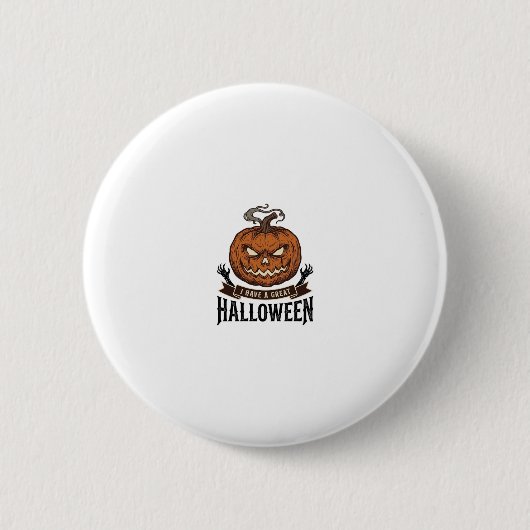 Oude Halloween Pompoen Gotisch Shirt Ontwerp_1 Ronde Button 5,7 Cm (Voorkant)