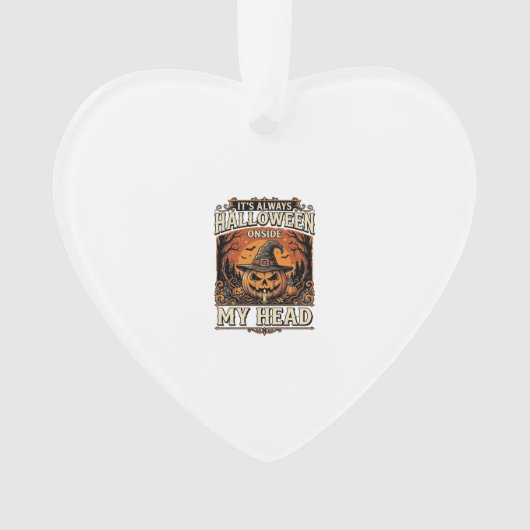 Oude Halloween Pompoen Heks Hoed Shirt Ontwerp_1 Ornament (voorkant)