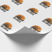 Oude Halloween Pompoen Koets Heks Ontwerp_1 Cadeaupapier (Hoek)