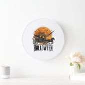 Oude Halloween Pompoen Koets Heks Ontwerp_1 Grote Klok (Huis)
