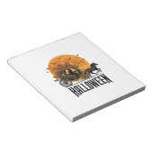 Oude Halloween Pompoen Koets Heks Ontwerp_1 Notitieblok (Schuin)