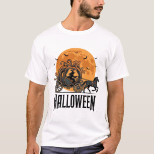 Oude Halloween Pompoen Koets Heks Ontwerp_1 T-shirt