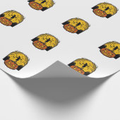 Oude Halloween Pompoen Maan Vogelverschrikker Kuns Cadeaupapier (Hoek)