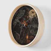 Oude Halloween Pompoen Wandklok (Hoek)