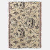 Oude Halloween Pompoen Wingerd Rank Patroon Deken (Voorkant Verticaal)