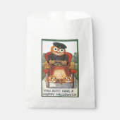 Oude halloween, pompoenchauffeur bedankzakje (Voorkant)