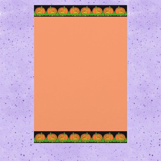Oude Halloween Pompoenrand Briefpapier