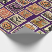 Oude Halloween-postzegels Inpakpapier (Hoek)